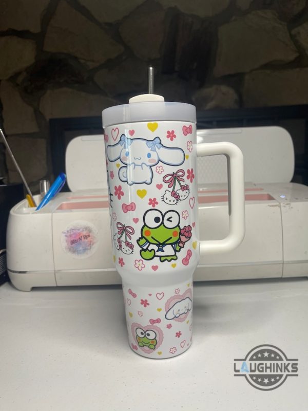 hello kitty and friends tumbler sanrio 40oz stanley tumbler cup dupe with handle best quality option for fans laughinks 1