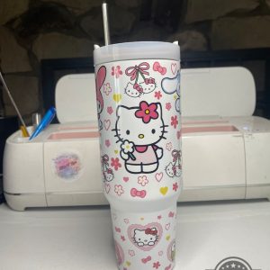 hello kitty and friends tumbler sanrio 40oz stanley tumbler cup dupe with handle best quality option for fans laughinks 2