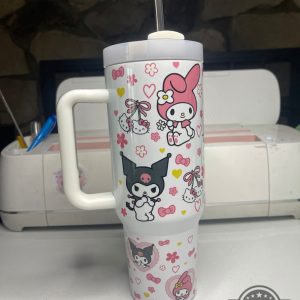 hello kitty and friends tumbler sanrio 40oz stanley tumbler cup dupe with handle best quality option for fans laughinks 3