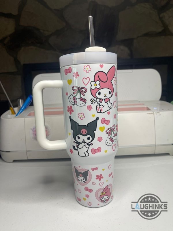 hello kitty and friends tumbler sanrio 40oz stanley tumbler cup dupe with handle best quality option for fans laughinks 3