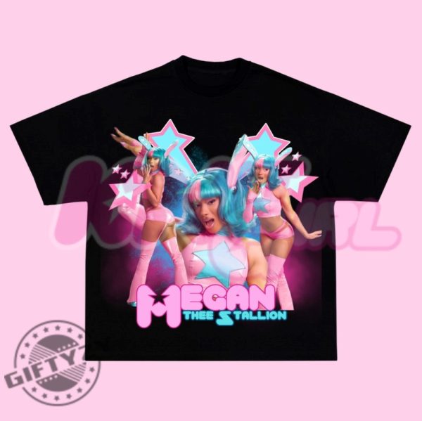 Limited Rapper Megan Thee Stallion Bootleg 90S Shirt giftyzy 5