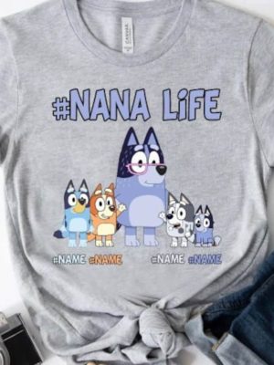 Custom Nanalife Bluey Shirt Personalized Bluey Grandma Shirt Chilli And Bingo Shirt Gift For Mom Mothers Day Shirt Unique revetee 2