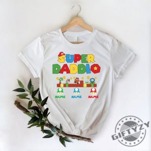 Custom Super Daddio Personalized Kids Name Dad Shirt Fathers Day Shirt Gift For Dad giftyzy 8