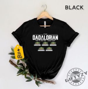 Custom Star Wars Dadalorian Shirt With Kids Names For Fathers Day Star Wars Dad Shirt Personalized Dad Shirt Baby Yoda Kid Name Gift giftyzy 4