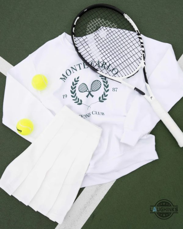 vintage monte carlo tennis club sweatshirt 1987 2024 limited edition
