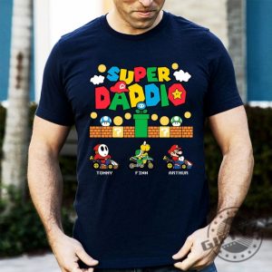 Custom Super Daddio Personalized Shirt Gift For Fathers Day giftyzy 3