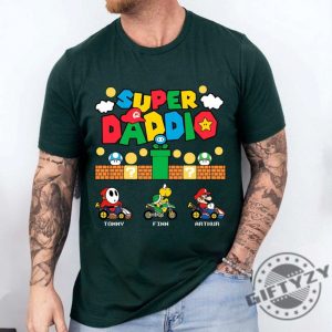 Custom Super Daddio Personalized Shirt Gift For Fathers Day giftyzy 4