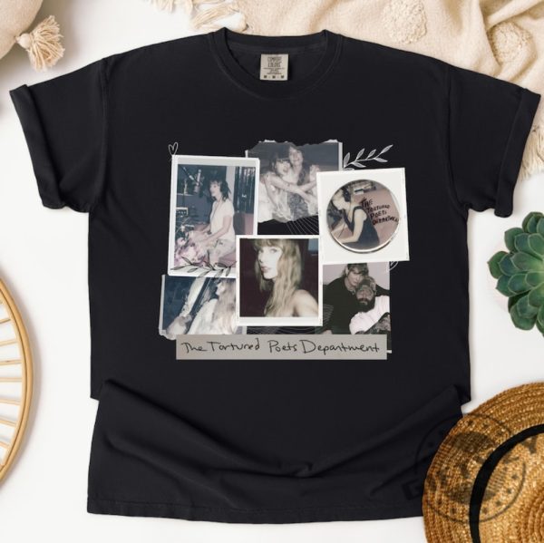 Vintage Tortured Poets Department Collage Shirt Swiftie Tee Swiftie Gift Post Malone Taylor Swift Shirt Florence And The Machine Ttpd Merch giftyzy 1