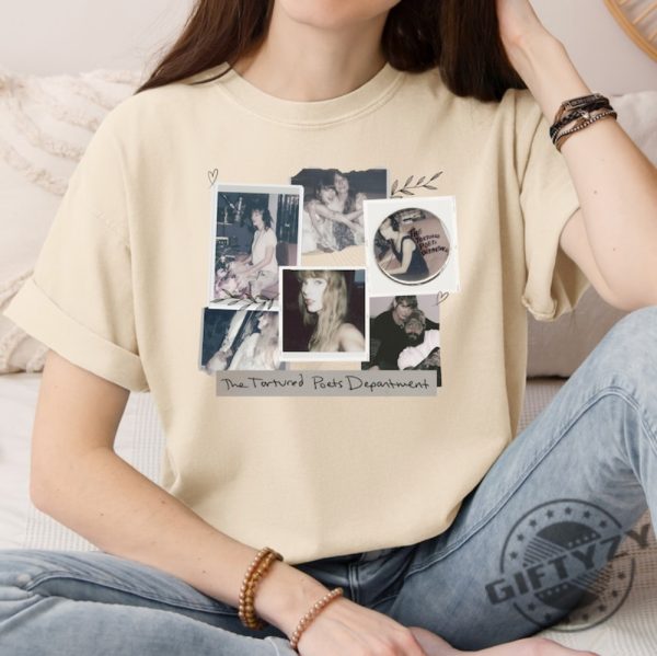 Vintage Tortured Poets Department Collage Shirt Swiftie Tee Swiftie Gift Post Malone Taylor Swift Shirt Florence And The Machine Ttpd Merch giftyzy 4