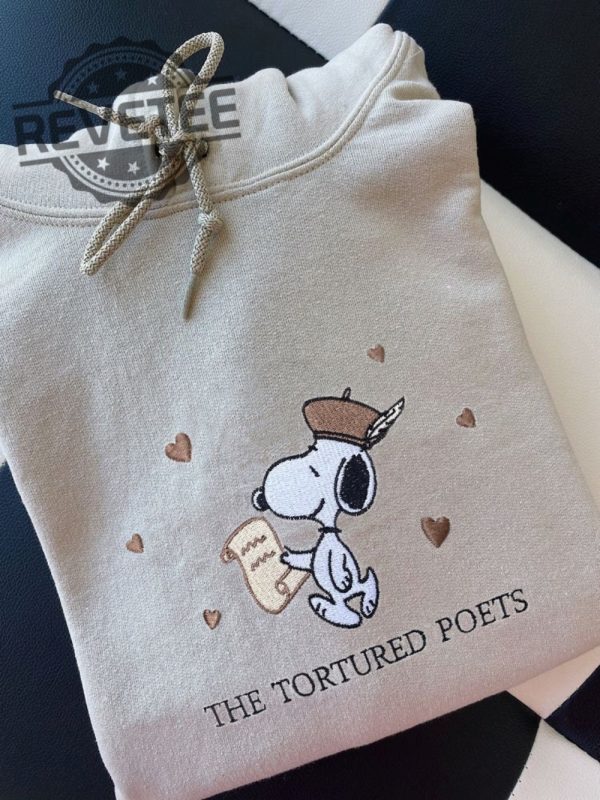 Snoopy The Tortured Poets Swiftie Ttpd Embroidery Merch Unique revetee 2