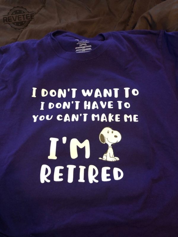 Retired Dog Adult Shirt Unique revetee 1