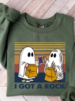 I Got A Rock Sweatshirt Funny Ghost Sweatshirt Spooky Season Shirt Funny Fall Shirt Ghost Sweatshirt Halloween Sweatshirt Unique revetee 2