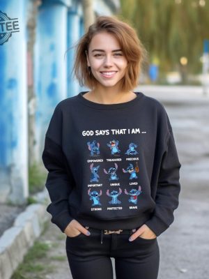 God Says I Am Shirt Disney Stitch Verses Shirt Stitch Bible Verses Sweatshirt God Says I Am Stitch Shirt Unique revetee 2