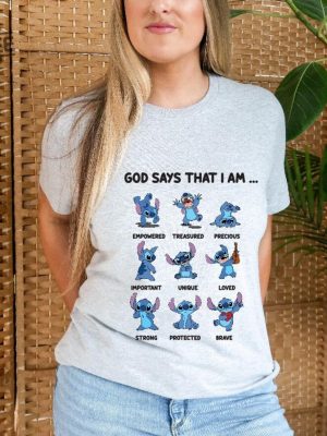 God Says I Am Shirt Disney Stitch Verses Shirt Stitch Bible Verses Sweatshirt God Says I Am Stitch Shirt Unique revetee 3