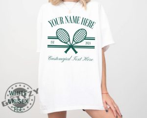 Custom Tennis Personalized Tennis Team Bachelorette Shirt giftyzy 2