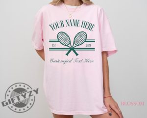 Custom Tennis Personalized Tennis Team Bachelorette Shirt giftyzy 6