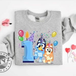 Personalized Bluey And Bingo Birthday Gift For Kids Party Shirt For Family giftyzy 4
