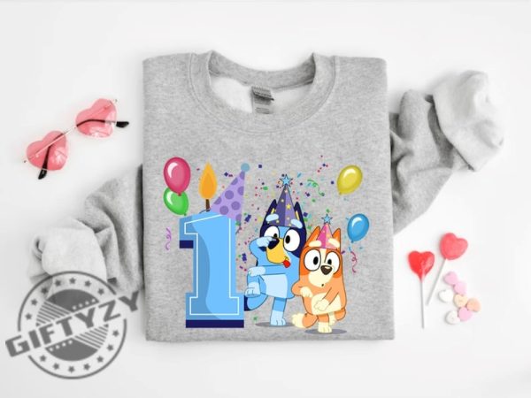 Personalized Bluey And Bingo Birthday Gift For Kids Party Shirt For Family giftyzy 4