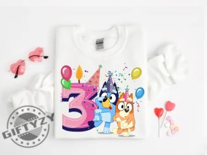 Personalized Bluey And Bingo Birthday Gift For Kids Party Shirt For Family giftyzy 7