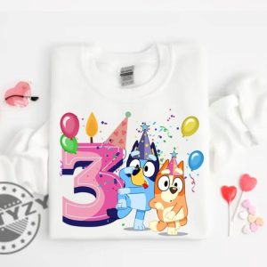 Personalized Bluey And Bingo Birthday Gift For Kids Party Shirt For Family giftyzy 7