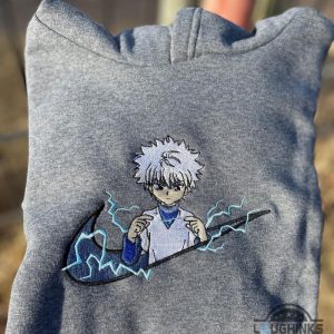 killua x nike embroidered shirt for sale killua zoldyck inspired outfits