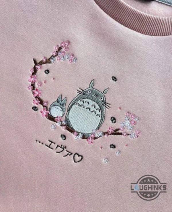 studio ghibli my neighbor totoro embroidered sweatshirt perfect gift for anime fans laughinks 1