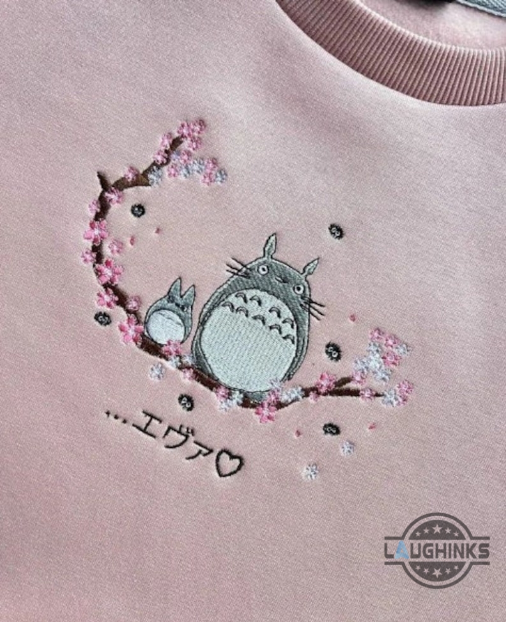 Studio Ghibli My Neighbor Totoro Embroidered Sweatshirt Perfect Gift For Anime Fans