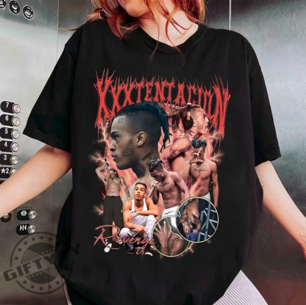 Xxxtentacion Shirt Hiphop Rap Graphic Shirt giftyzy 1