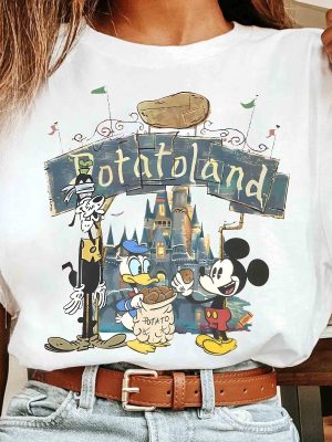 Vintage Mickey Goofy Donald Welcome To Potatoland Shirt Disney Mickey Friends Tee Magic Kingdom Disneyland Family Trip revetee 2