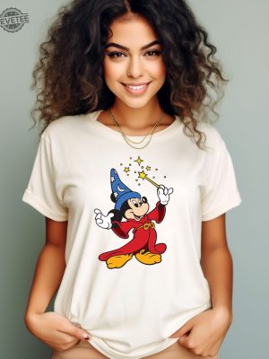 Vintages Mickey Mouse Wizard The Walt Disney Studios Wizard Mickey Mouse Disney Shirt Sorcerer Mickey Fantasia T Shirt revetee 4