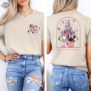 Disney Magic Kingdom Minnie Daisy Summer Shirt Where Dreams Come True Disney Besties Shirt Disney Summer Shirt Unique revetee 3