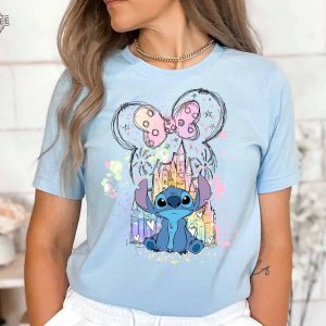 Stitch Shirt Disney Tee Disney Stitch Shirt Stitch Disneyworld Shirt Disney Vacation Shirts Disney Castle Shirt Unique revetee 3 1