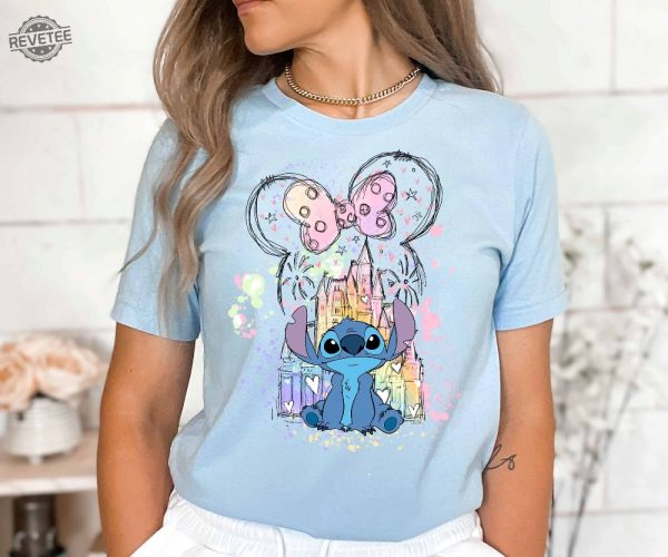 Stitch Shirt Disney Tee Disney Stitch Shirt Stitch Disneyworld Shirt Disney Vacation Shirts Disney Castle Shirt Unique revetee 3 1