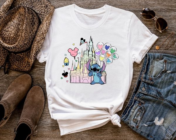 Stitch Shirt Disney Tee Disney Stitch Shirt Stitch Disneyworld Shirt Disney Vacation Shirts Disney Castle Shirt Magic Kingdom Shirt Unique revetee 1