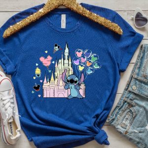 Stitch Shirt Disney Tee Disney Stitch Shirt Stitch Disneyworld Shirt Disney Vacation Shirts Disney Castle Shirt Magic Kingdom Shirt Unique revetee 3