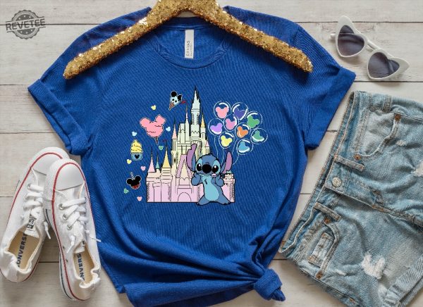 Stitch Shirt Disney Tee Disney Stitch Shirt Stitch Disneyworld Shirt Disney Vacation Shirts Disney Castle Shirt Magic Kingdom Shirt Unique revetee 3