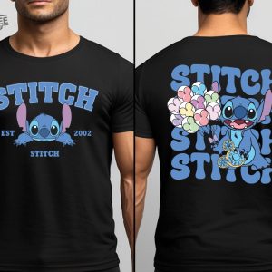 Disney Stitch Est 2002 Shirt Stitch T Shirt Cute Stitch Tee Disney Trip Shirt Stitch Snacks Shirt Stitch Disneyland Shirt Unique revetee 4