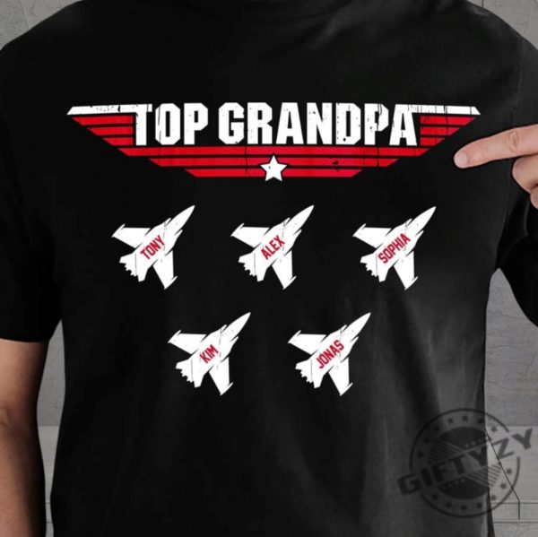 Personalized Gift Top Grandpa Dad Shirt Top Grandpa Gift For Dad Grandpa Fathers Day Gift Best Dad Shirt giftyzy 1