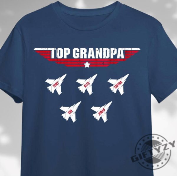 Personalized Gift Top Grandpa Dad Shirt Top Grandpa Gift For Dad Grandpa Fathers Day Gift Best Dad Shirt giftyzy 2