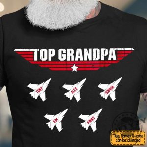 Personalized Gift Top Grandpa Dad Shirt Top Grandpa Gift For Dad Grandpa Fathers Day Gift Best Dad Shirt giftyzy 3