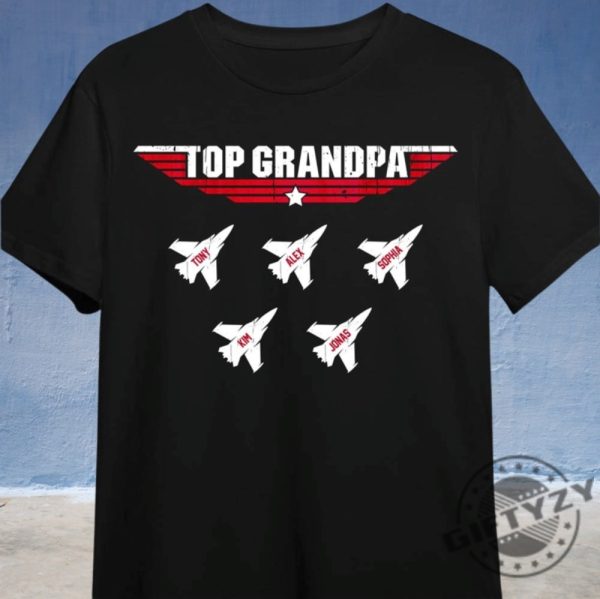 Personalized Gift Top Grandpa Dad Shirt Top Grandpa Gift For Dad Grandpa Fathers Day Gift Best Dad Shirt giftyzy 4