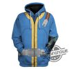 Fallout 4 Fo Nate Vault 111 Blue Uniform Shirt 3D Cosplay Fallout 4 Fo Nate Vault 111 trendingnowe 1