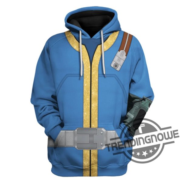 Fallout 4 Fo Nate Vault 111 Blue Uniform Shirt 3D Cosplay Fallout 4 Fo Nate Vault 111 trendingnowe 6