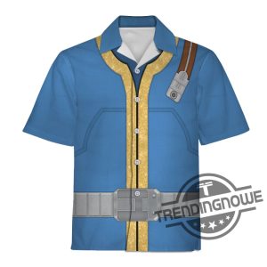 Fallout 4 Fo Nate Vault 111 Blue Uniform Shirt 3D Cosplay Fallout 4 Fo Nate Vault 111 trendingnowe 8