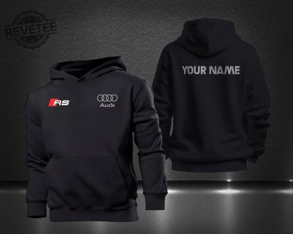Personalized Rs Audi Printed Hoodie Polo Shirt T Shirt Zip Hoodie Bomber Jacket Gift For Lovers Audi Gift For Him Gift Birthday Unique revetee 1