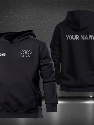 Personalized Rs Audi Printed Hoodie Polo Shirt T Shirt Zip Hoodie Bomber Jacket Gift For Lovers Audi Gift For Him Gift Birthday Unique revetee 2