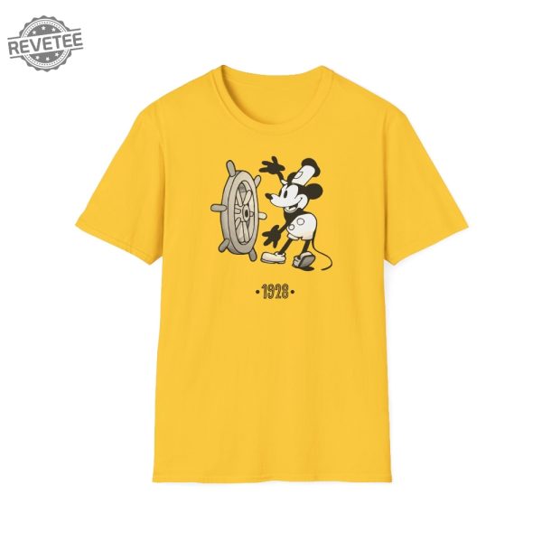 Steamboat Mickey Disney 1928 T Shirt Cute Disney Shirt Disney Fan Gift Disney Mickey Mouse Shirt Vintage Mickey Shirt Unique revetee 1