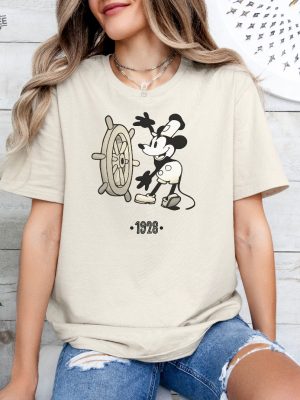 Steamboat Mickey Disney 1928 T Shirt Cute Disney Shirt Disney Fan Gift Disney Mickey Mouse Shirt Vintage Mickey Shirt Unique revetee 4