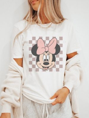 Minnie Checkered Shirt Minnie Mouse Shirt Disney Trip Shirt Disneyland Shirt Disneyworld Shirt Family Shirt Unique revetee 2