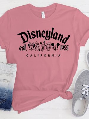 Retro Mickey And Friends Disneyland Est 1955 T Shirt Disneyland Shirt 2022 Family Vacation Shirt Minnie Donald Pluto Shirt Unique revetee 2